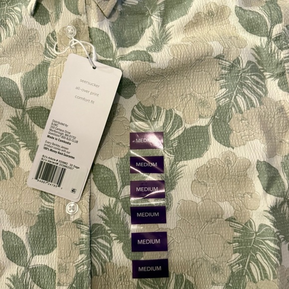 Men's Patterned performance seersucker Shirt - Picture 3 of 3